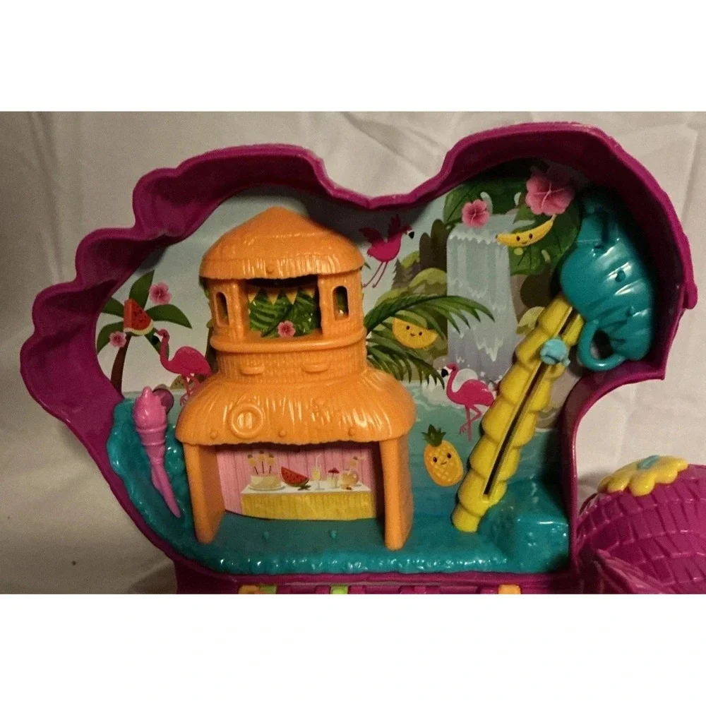 Polly Pocket Flamingo Party Large Playset With 1 Doll And‎ A Seal